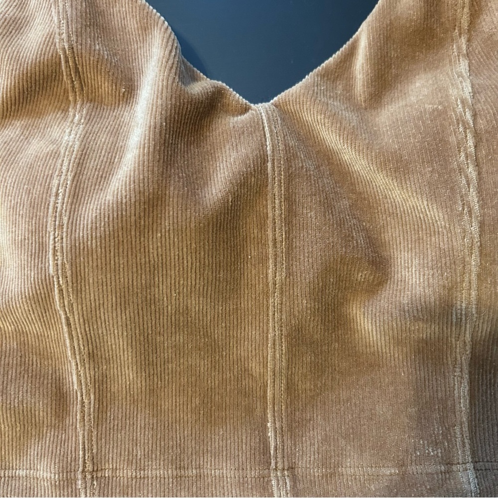 Offline by Aerie Corduroy Brown Sports Bra Size M - Picture 4 of 5
